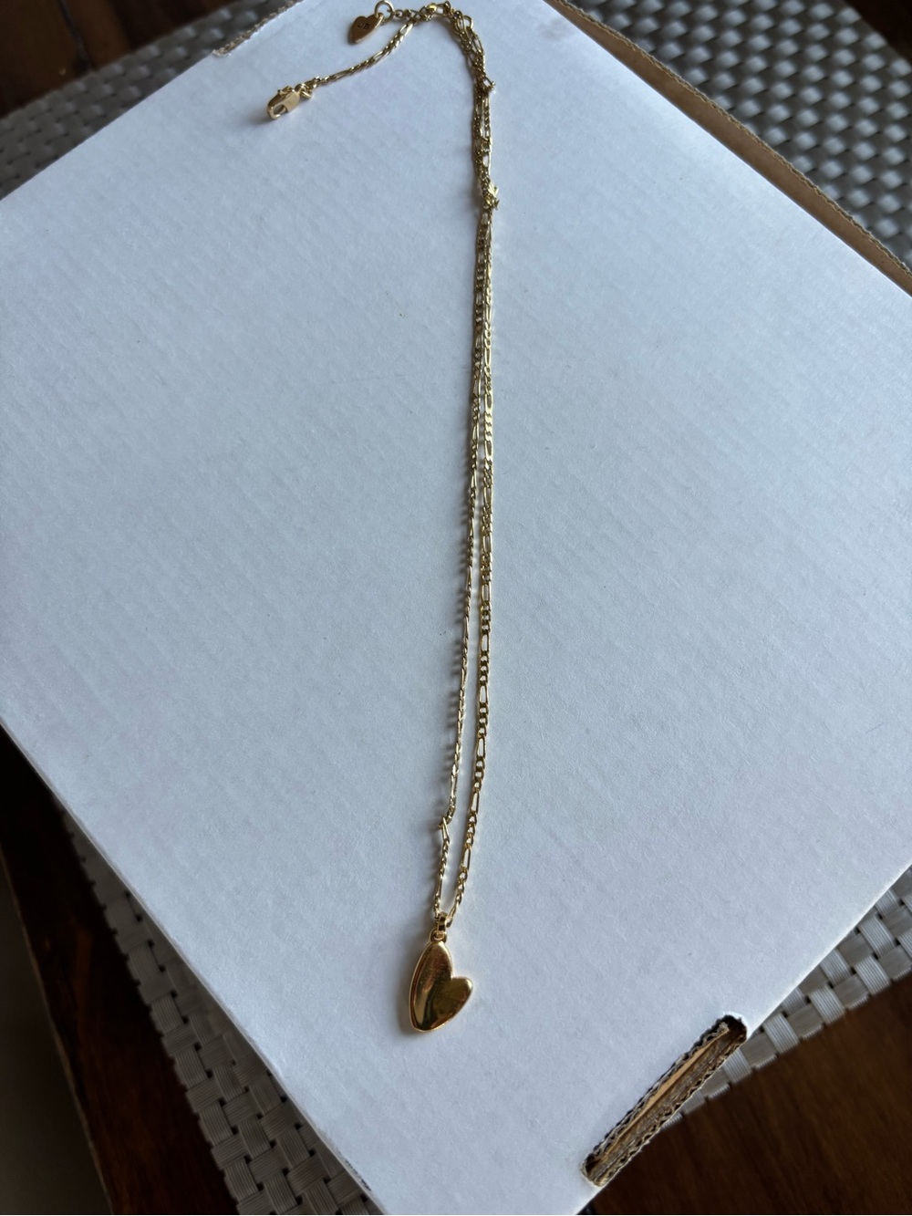 Jenny Bird Gold Heart Layered Pendant Necklace
